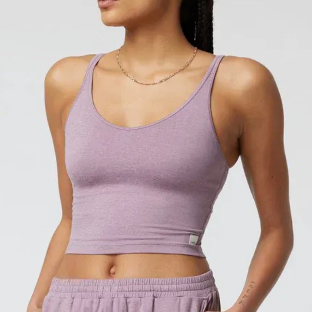 Vuori Women's Halo Performance Crop 1.0 - Lilac Heather, M